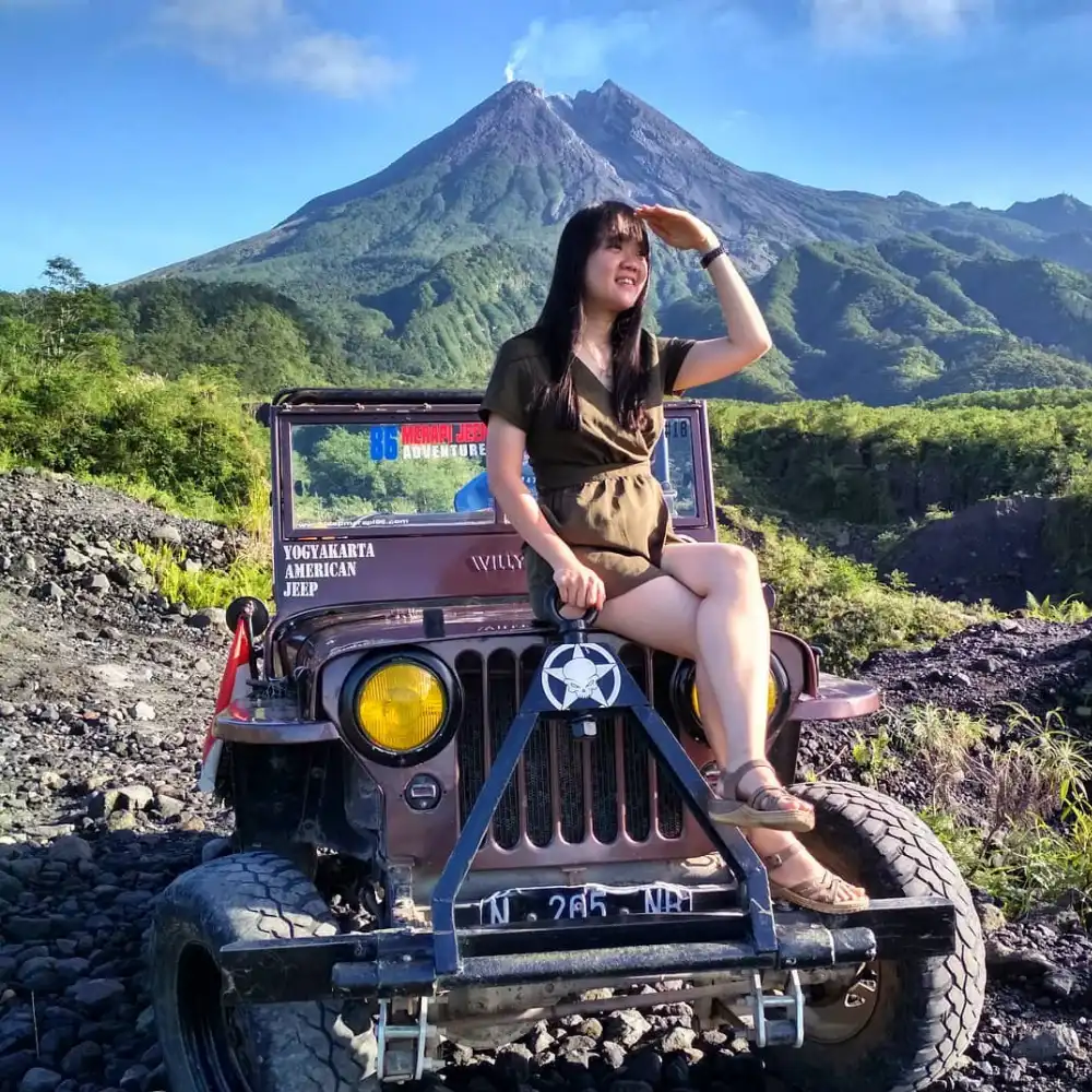 keindahan dan spot foto Merapi Lavatour