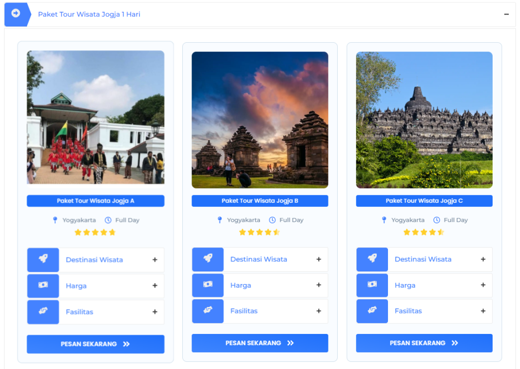 Paket wisata jogja 1 hari